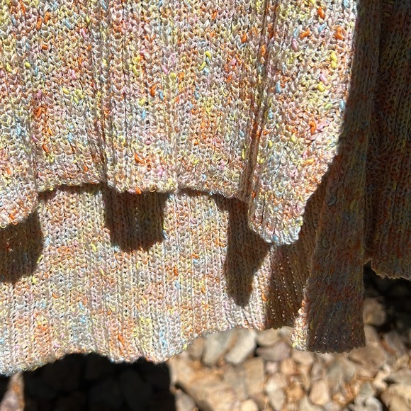 Chunky Knit Pastel Neon Sweater - Picture 5 of 8